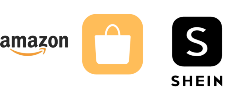 Logos Amazon e Shein
